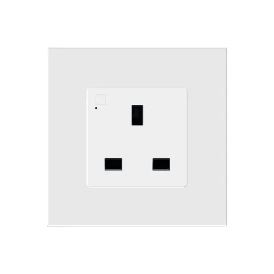 Zigbee UK socket，13A ，with power monitoring function, 86*86