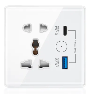 wifi multi-function universal socket,13A，100-240VAC 50/60Hz ，86*86*38mm