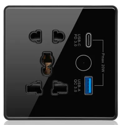 zigbee multi-function universal socket,13A，100-240VAC 50/60Hz ，86*86*38mml