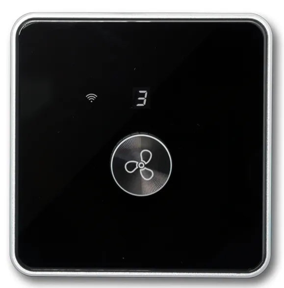 Image 1 of WiFi 1 Gang Rotary Fan Switch (L+N)