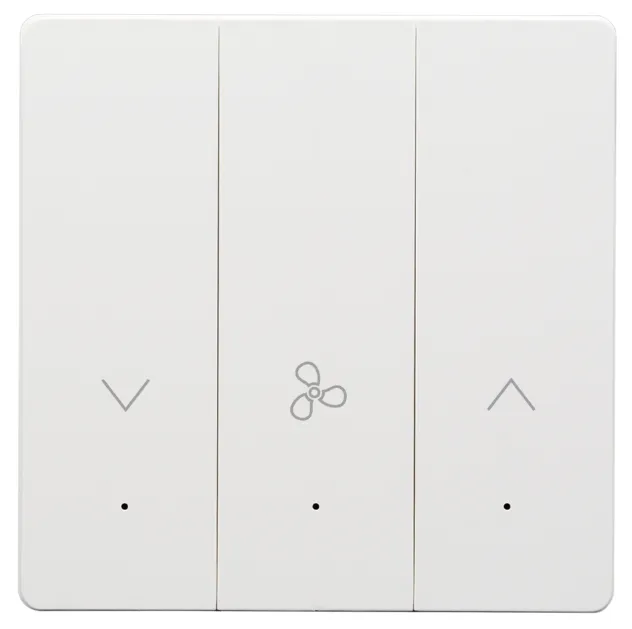 Image 1 of ZigBee 1 Gang Button Fan Switch (L+N)