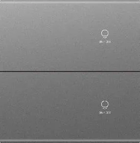 Image 1 of 2 gang plastic zigbee smart switch