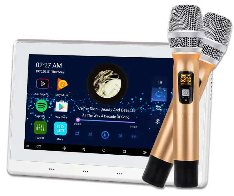 Image 1 of Karaoke with 2pcs micophones