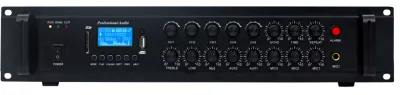 2U 5-channel paging amplifier 180w