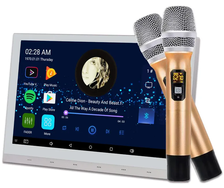 Image 1 of Karaoke with 2pcs micophones