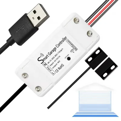 Wifi garage door control module