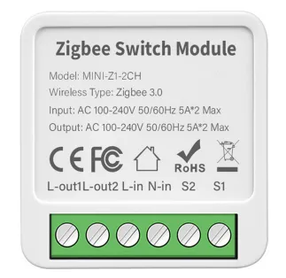 Image 1 of ZigBee Tuya mini switch 1gang supports 2way (16A)