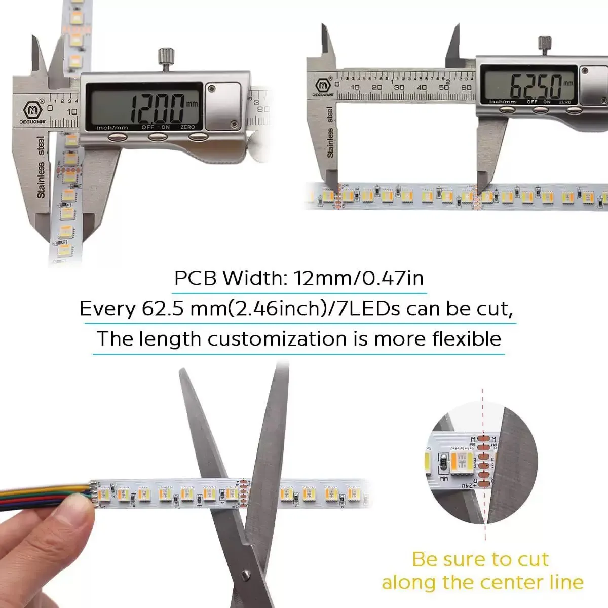 Image 1 of RGBCW color LED strip light tuya smart $4.41 per meter