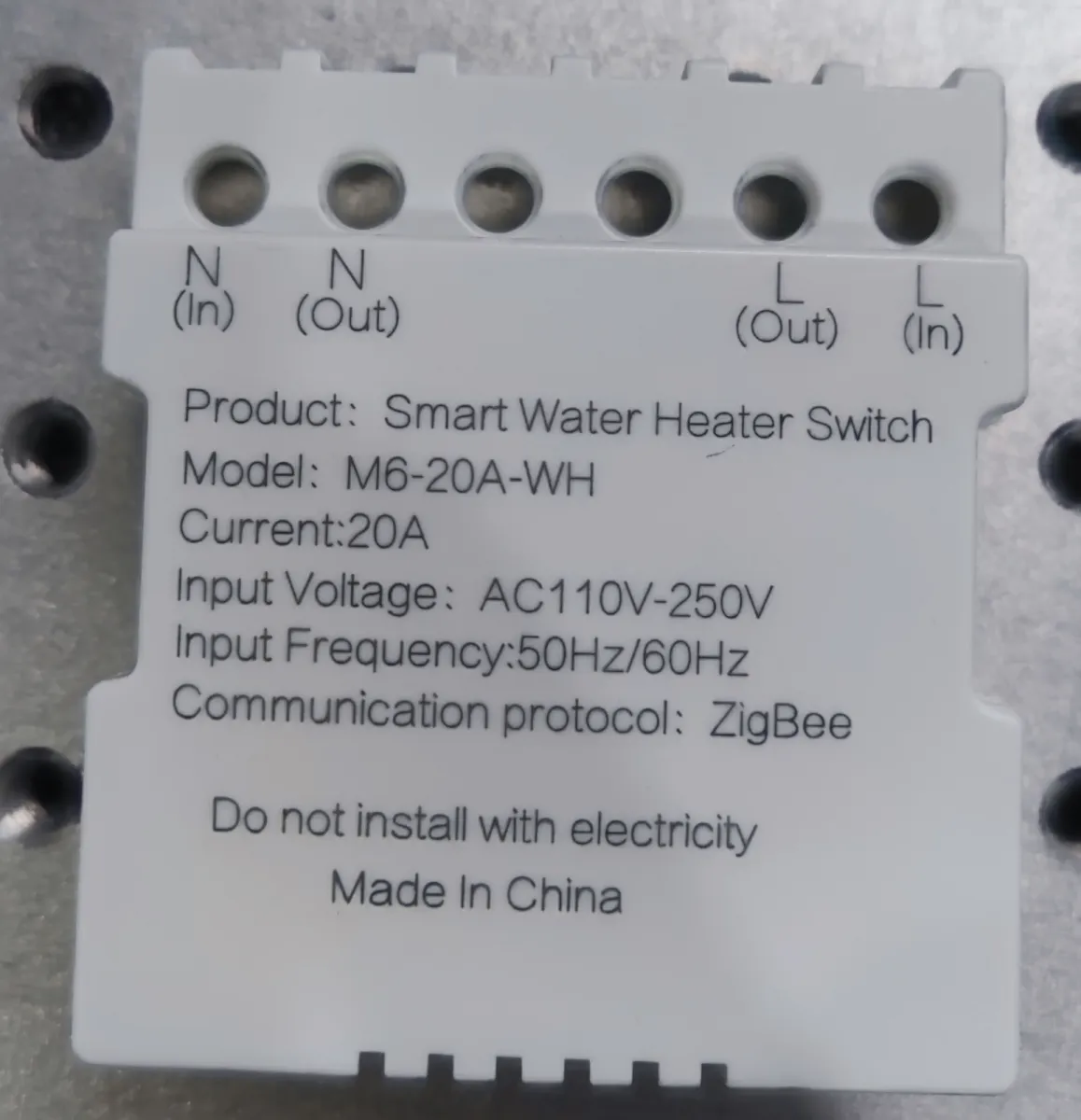 Image 1 of Tuya zigbee 1gang PC switch 20A